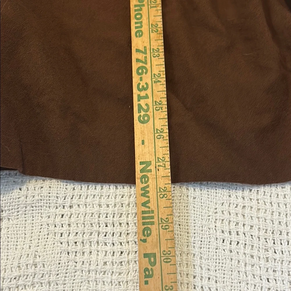 VTG TALBOTS Women’s 100% Wool Skirt Chocolate Brown A-Line Skirt USA Made 10 P - Picture 11 of 13